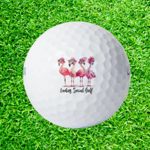 Vieren met vrienden golfballen