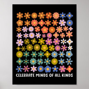 Vieren Minds van alle soorten Shirt Vrouwen Autism Poster