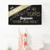 VIEREN! Over de Hill verjaardagsbanner Spandoek (Insitu)