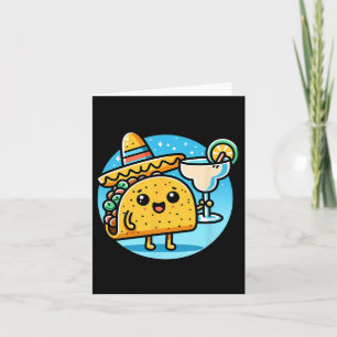Vieren Taco Margarita Feestelijke Mexicaanse Food  Kaart