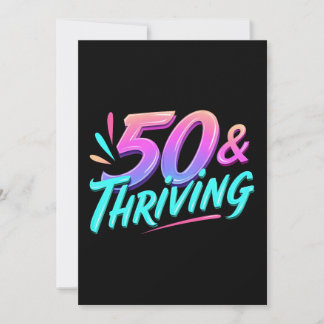 Vieren van de 50ste en bloeiende verjaardag save the date
