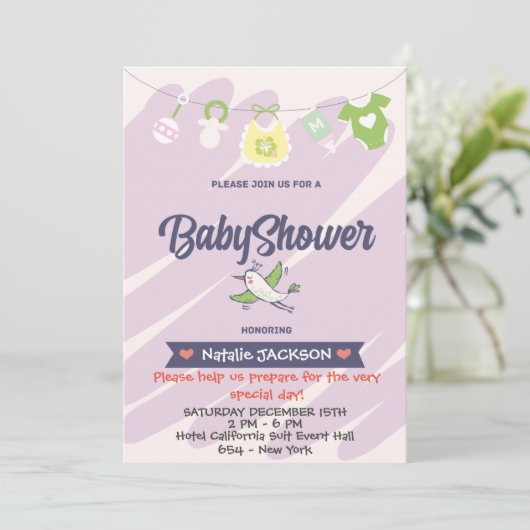 Vieren van de komst van uw kleine wonder! kaart (Staand voorkant)