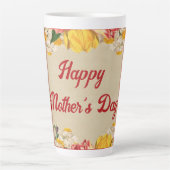 Vieren van Moederdag 2024 met Bright Floral Latte Mok (Voorkant)