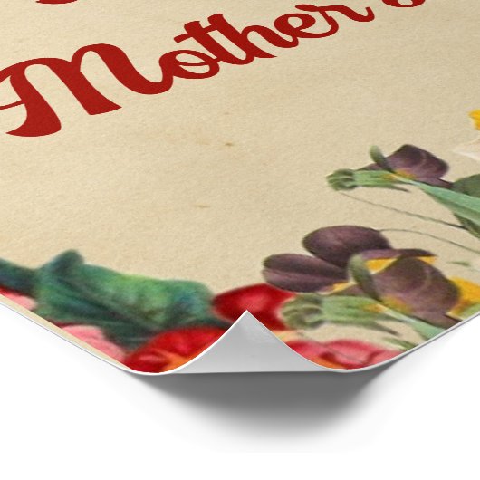 Vieren van Moederdag 2024 met Bright Floral Poster (Hoek)