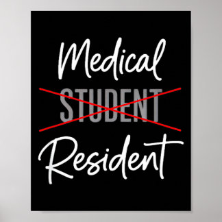 Vierfeest van medisch student tot arts-assistent poster