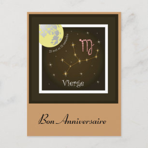 Vierge 23 août au 23 septembre Postkarte Briefkaart