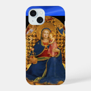 VIERGE À L'ENFANT ET AUX ANGES ,Saphir Bleu