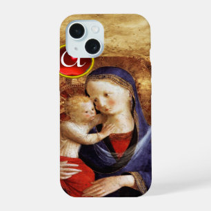 VIERGE À L'ENFANT Monogramme Rubis Rouge