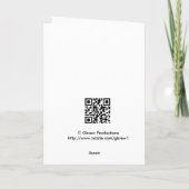 Vierge à l'intérieur d'une carte de fête des mères (Dos)