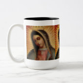 Vierge brouillée de vision de tasse de Guadalupe (Gauche)