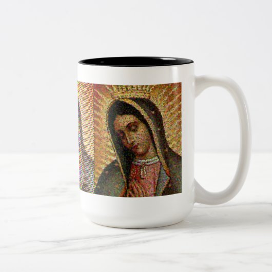 Vierge brouillée de vision de tasse de Guadalupe (Droit)