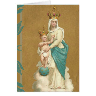 Vierge catholique Marie Dame de la Victoire avec J