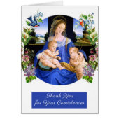 Vierge catholique Marie Jésus Prière funéraire (Devant)