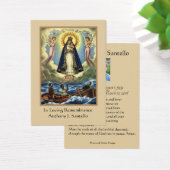 Vierge catholique Marie Prière funéraire Carte Sai (Bureau)