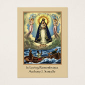 Vierge catholique Marie Prière funéraire Carte Sai (Devant)