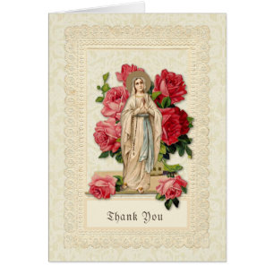 Vierge catholique Marie Rosary Merci funéraire