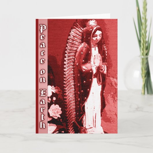 Vierge de carte de Noël de Guadalupe (Devant)