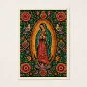 Vierge de Guadalupe Art Funéraire Mexicain Folk (Devant)