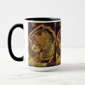 Vierge de Kiev Ukraine Madonna Mug Closeup (Gauche)
