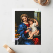 Vierge de la carte des raisins (Devant/Arrière en situation)