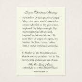 Vierge de Noël Marie Mémoire Prière Poinsettia (Dos)