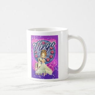 Vierge de tasse de zodiaque avec la licorne et