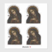 Vierge des douleurs jeu autocollant (Feuille)