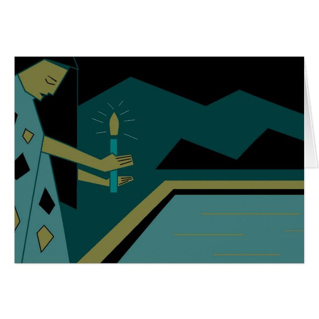 Vierge et bougie (Devant horizontal)