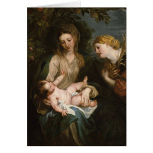 Vierge et enfant avec le saint Catherine de