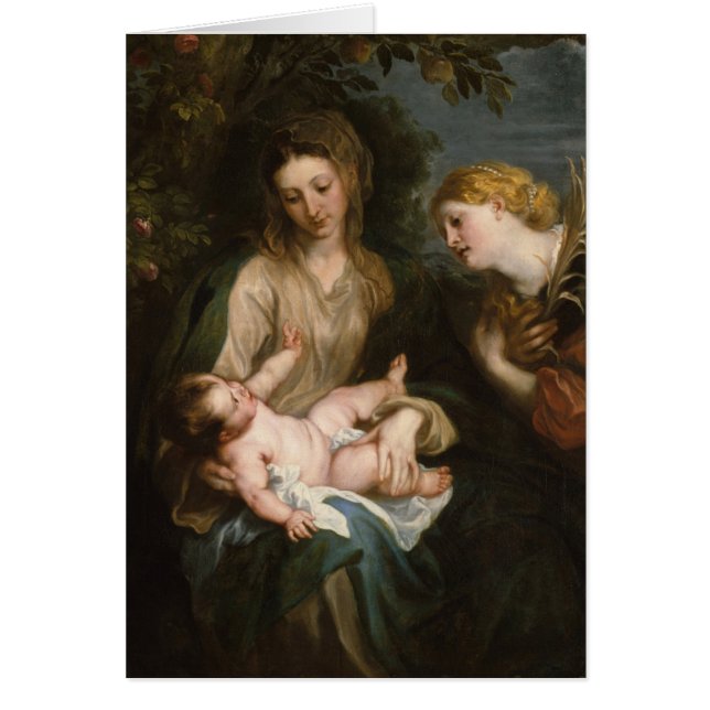 Vierge et enfant avec le saint Catherine de (Devant)
