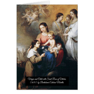 Vierge et enfant avec Saint Rose