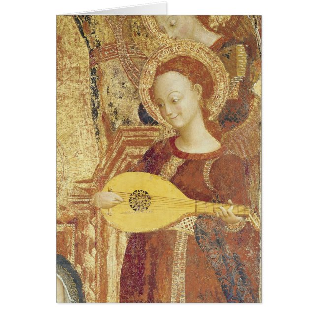 Vierge et enfant couronnés avec six anges (Devant)