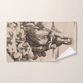 Vierge et Enfant dans les Nuages (Serviette à main)