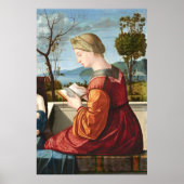 Vierge Lecture - Poster d'art Vittore Carpaccio (Devant)