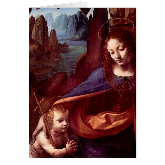 Vierge (Madone) aux rochers de Léonard de Vinci (Devant)