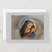 Vierge Marie 2 Invitation (Devant / Derrière)