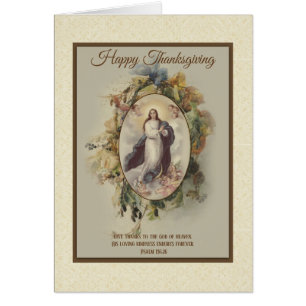 Vierge Marie béni religieux thanksgiving