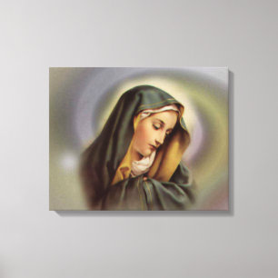 Vierge Marie Bénie Toile Enveloppée