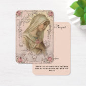 Vierge Marie Bouquet spirituel Prière Sainte Carte (Bureau)