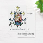 Vierge Marie Bouquet spirituel Prière Sainte Carte (Bureau)
