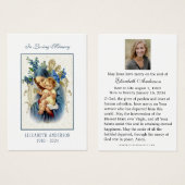 Vierge Marie catholique Funérailles Photo Carte Sa (Devant & derrière)