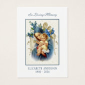 Vierge Marie catholique Funérailles Photo Carte Sa (Devant)