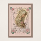 Vierge Marie Catholique Prière funéraire Carte Sai (Devant)