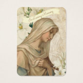 Vierge Marie Catholique Prière funéraire Carte Sai (Devant)