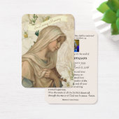 Vierge Marie Catholique Prière funéraire Carte Sai (Bureau)
