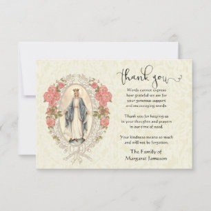 Vierge Marie Condolence de Merci religieux
