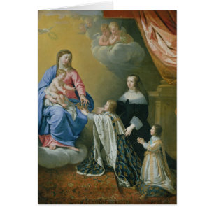 Vierge Marie donne la couronne et le sceptre