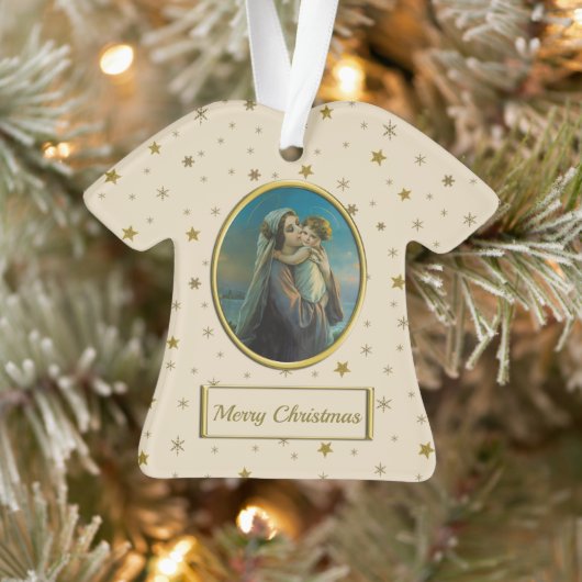 Vierge Marie et Bébé Jésus à Noël étoilé (Arbre)