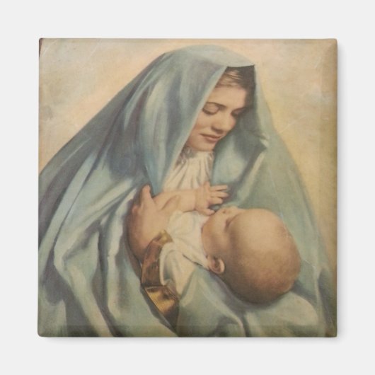 Vierge Marie et bébé Jésus aimant (Devant)