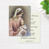 Vierge Marie et Jésus Poème de prière de Noël (Bureau)